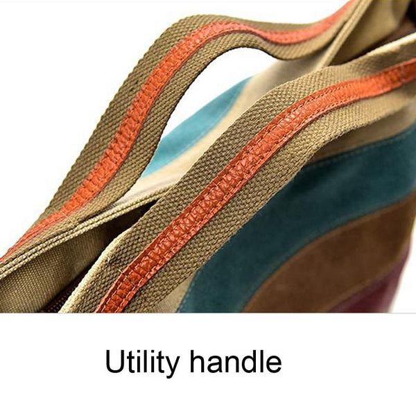 Multi Layer Canvas Crossbody Bag For Women Simple Design Women's Bags & Handbags