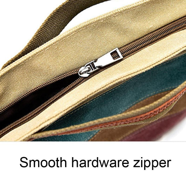 Multi Layer Canvas Crossbody Bag For Women Simple Design Women's Bags & Handbags