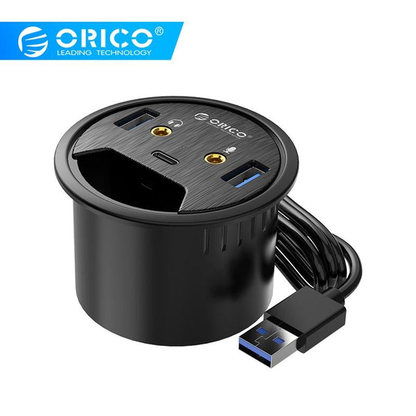 Multi Function Desktop Power Grommet Hub Usb Cables Hubs & Adapters