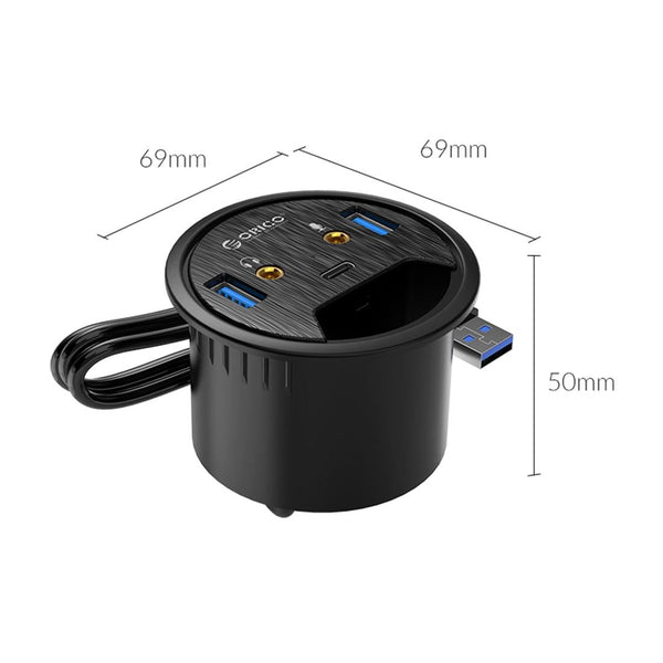 Multi Function Desktop Power Grommet Hub Usb Cables Hubs & Adapters