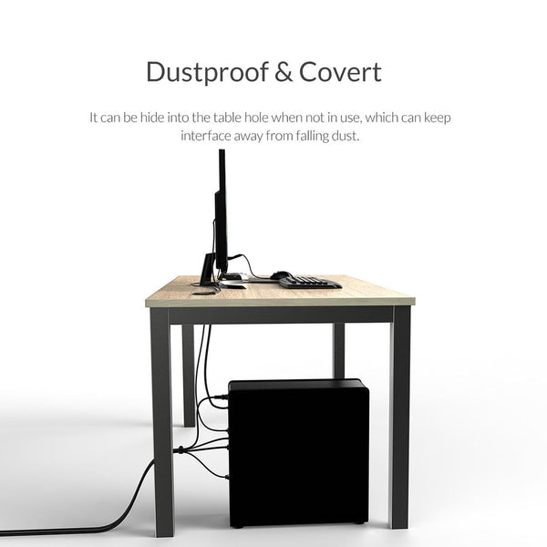 Multi Function Desktop Power Grommet Hub Usb Cables Hubs & Adapters