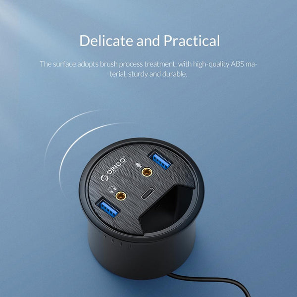 Multi Function Desktop Power Grommet Hub Usb Cables Hubs & Adapters