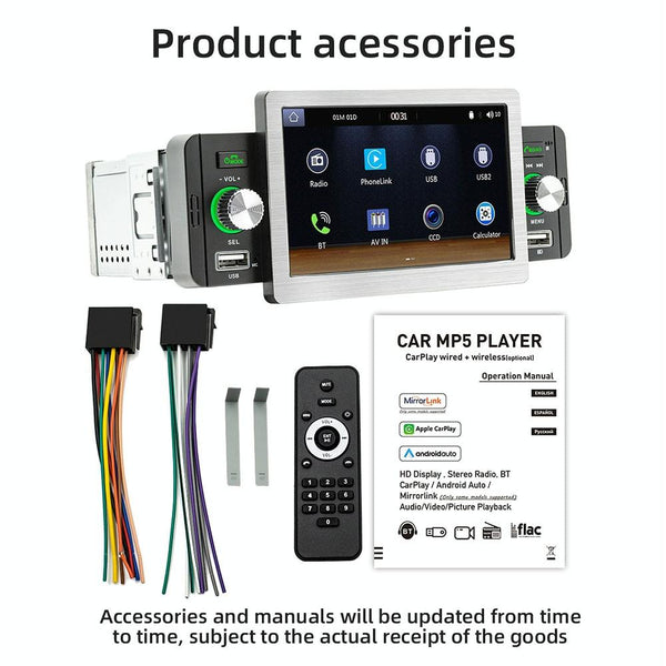 5 Inch Allwinner Melis F133 Car Mp5 Player Carplay Bt Usb Fm Other Car Audio