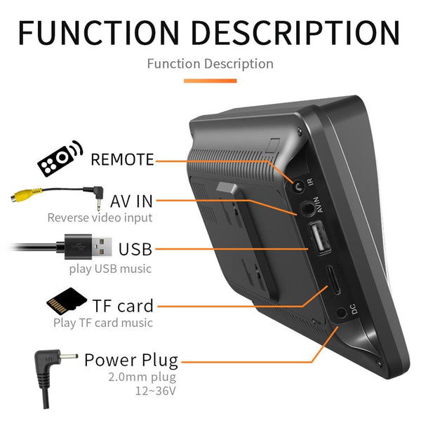 7 Inch Wireless Carplay Bluetooth Mp5 Player Mobile Interconnection Other Car Audio