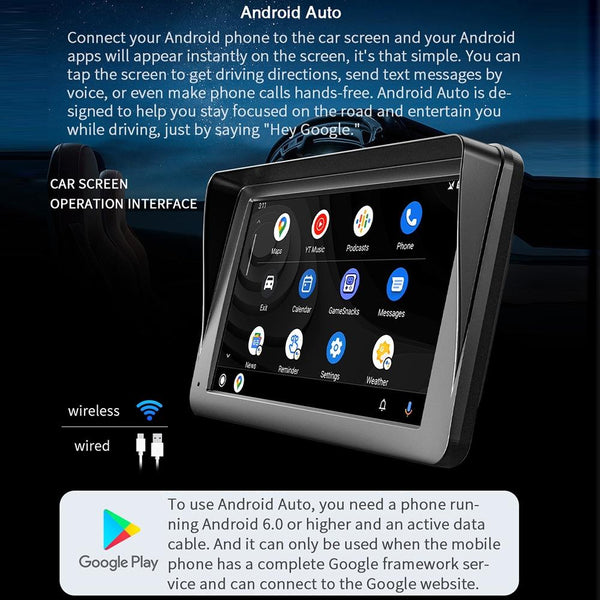 7 Inch Wireless Carplay Bluetooth Mp5 Player Mobile Interconnection Other Car Audio