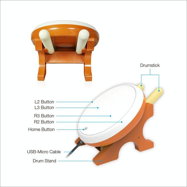 Universal Wired Game Drum For Ps4 / Slim / Pro Taiko Game Other Video Game Accessories