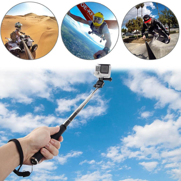 Extendable Selfie Monopod For Action Cameras 22.5 80Cm Length Tripods & Monopods