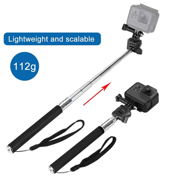 Extendable Selfie Monopod For Action Cameras 22.5 80Cm Length Tripods & Monopods