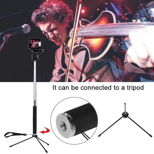 Extendable Selfie Monopod For Action Cameras 22.5 80Cm Length Tripods & Monopods