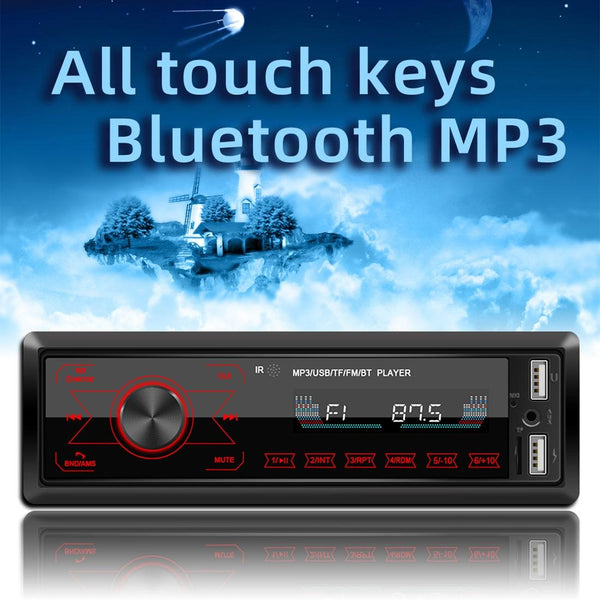 12V Car Radio Receiver Mp3 Player Bluetooth Fm Usb Sd Card Hands Free Calling Ipods & Mp3 Players
