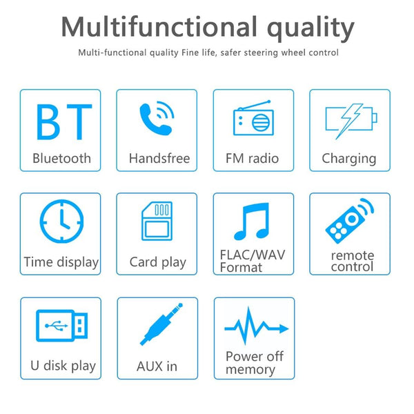 12V Car Radio Receiver Mp3 Player Bluetooth Fm Usb Sd Card Hands Free Calling Ipods & Mp3 Players