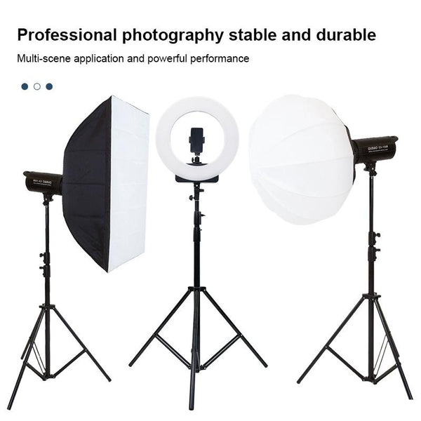 Professional Metal Lighting Stand For Studio Flash 2.2M Height Light Stands & Booms