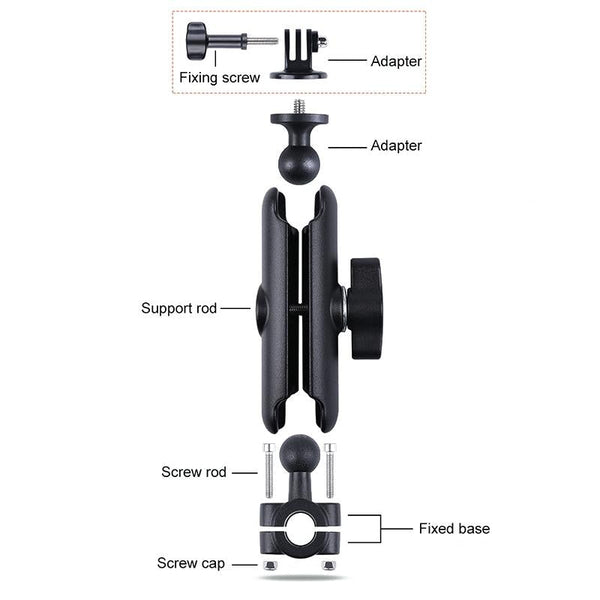 Universal Car Seat Mount For Action Cameras With Tripod Adapter And Ballhead Other Camera & Photo Accs