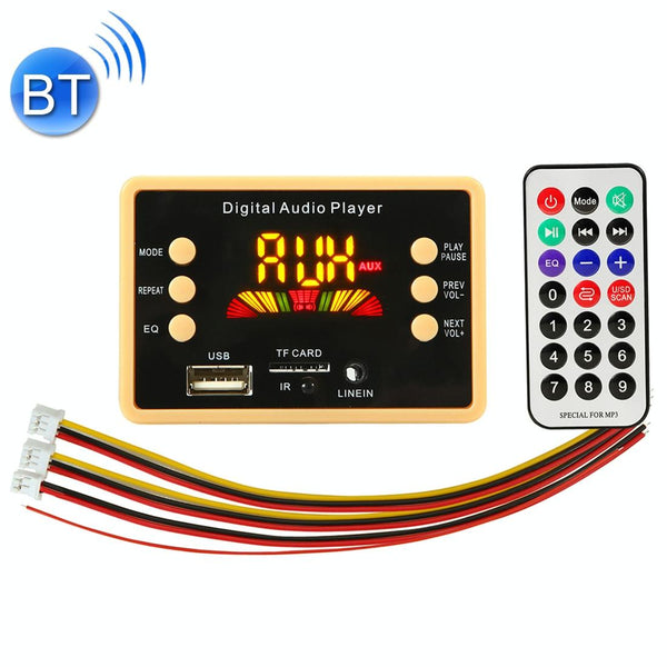 12V Car Mp3 Player Board W / Bluetooth & Remote Fm Radio Tf Usb Ipods & Mp3 Players
