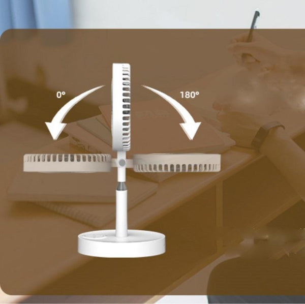 Multi Function Rechargeable Fan Lamp With Telescopic Bracket Portable Fans