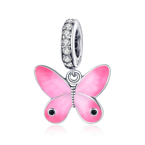 925 Sterling Silver Butterfly Pendant For Diy Bracelets & Necklaces Charms & Pendants