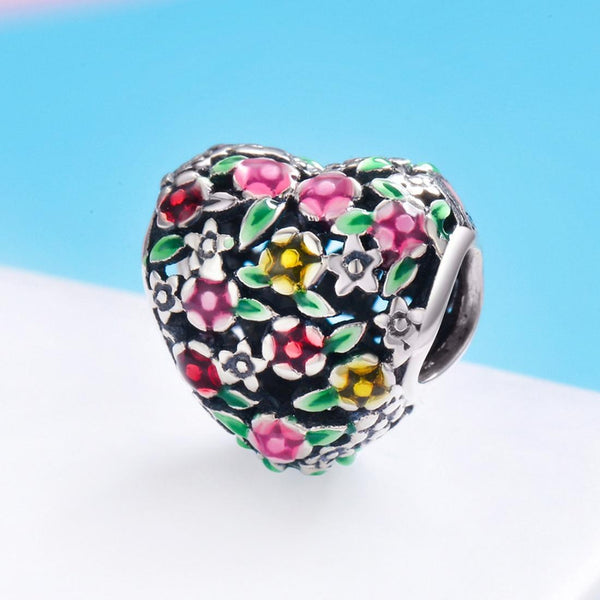 925 Sterling Silver Floral Valley Beads For Diy Bracelets & Necklaces Charms & Pendants