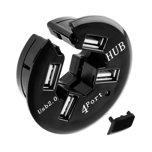 1 Sets Of 4 Port Usb 2.0 Hub With Anti Dust Cup Usb Cables Hubs & Adapters