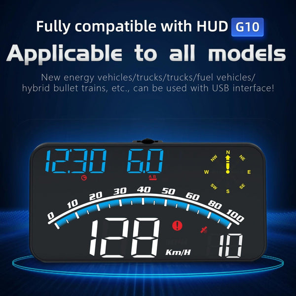 5.5 Inch Car Hud Locator Technology Speedometer Odometer Projector Other Instruments & Gauges