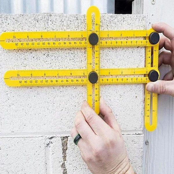 Handy Four Sided Angle Measuring Ruler For Diy Projects Measuring Tapes & Rulers