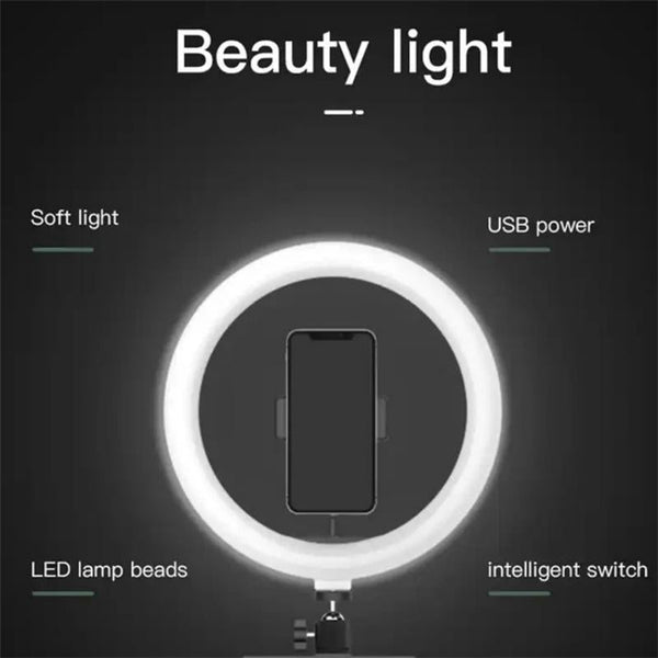 10 Inch Ring Light Set For Live Streaming And Beauty Stand Audio Video Equipment Selfie Lights