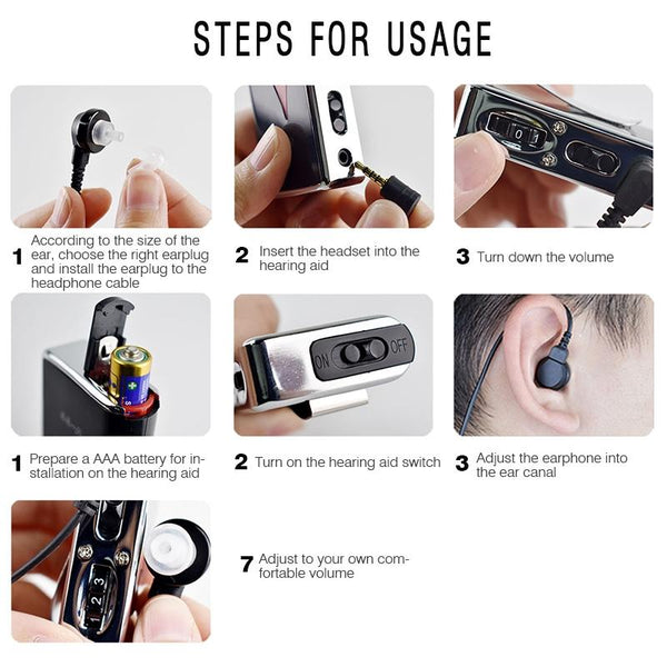 V99 Sound Amplifier Aid For Hearing Earphone Other Health Care