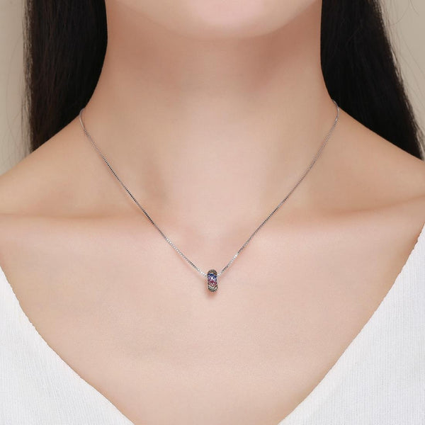 925 Sterling Silver Rainbow Diamond Bead Pendant For Diy Bracelets And Necklaces Charms & Pendants