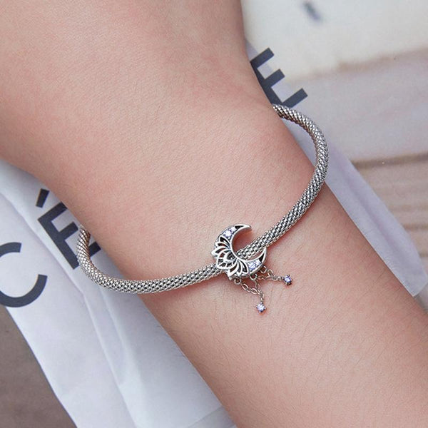 925 Sterling Silver Retro Bead Bracelet Kit Charms & Pendants