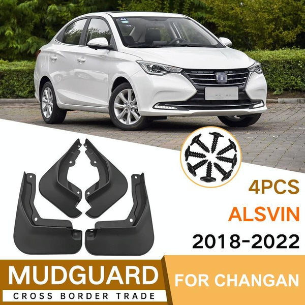 For Changan Alsvin 2018 2022 4Pcs / Set Car Auto Soft Plastic Splash Flaps Fender Guard Fenders & Mud Guards