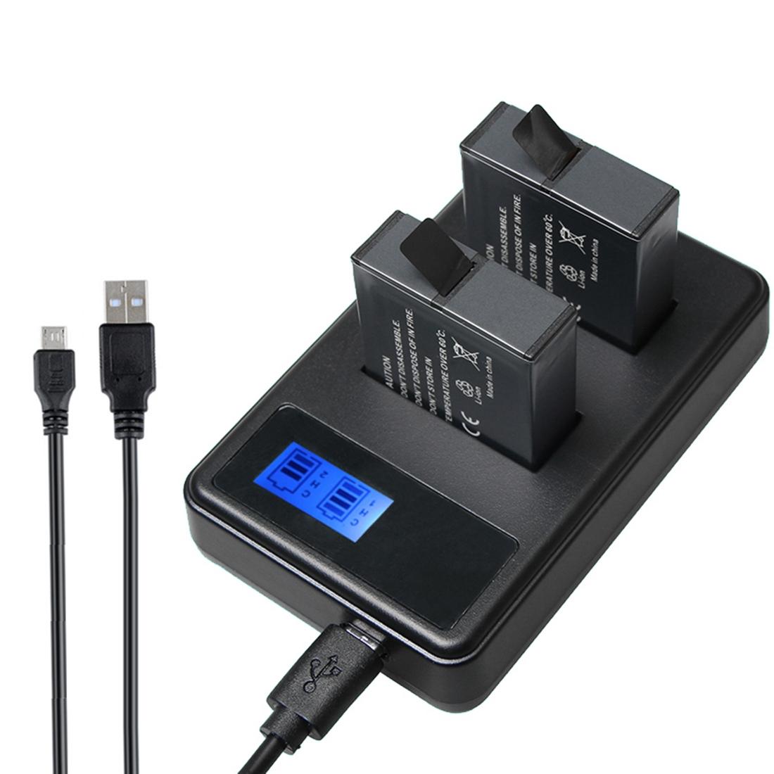 Lcd Screen Dual Batteries Charger For Gopro Hero5 With Displayed Capacity Audio Video Chargers & Cradles
