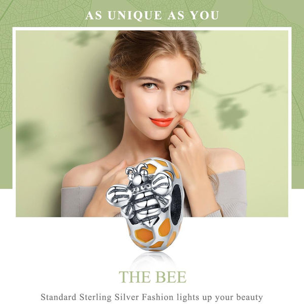 925 Sterling Silver Bee Charm For Diy Bracelets & Necklaces Charms & Pendants