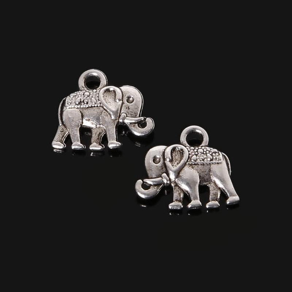 24 Antique Elephant Charms For Diy Crafts Charms & Pendants