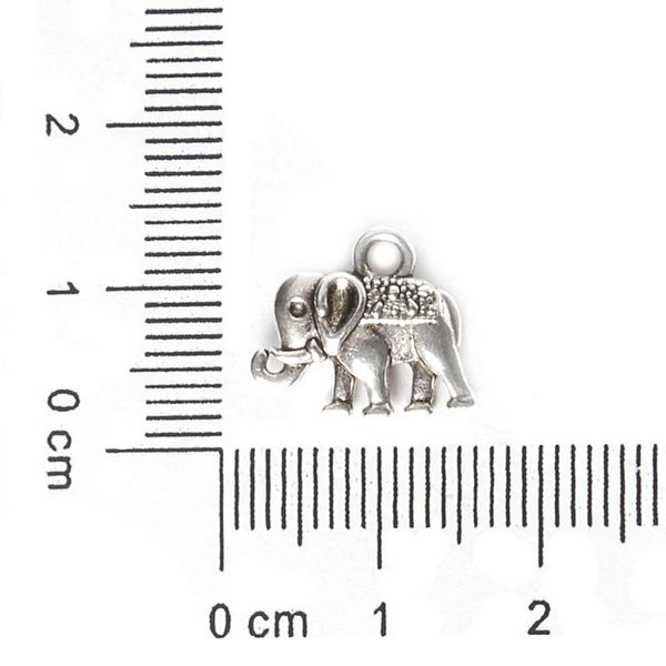 24 Antique Elephant Charms For Diy Crafts Charms & Pendants