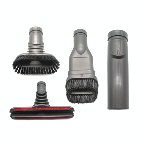 4 In 1 Round Stiff Bed & Connector Brush Kit For Dyson Vacuum Vacuum Cleaner Parts