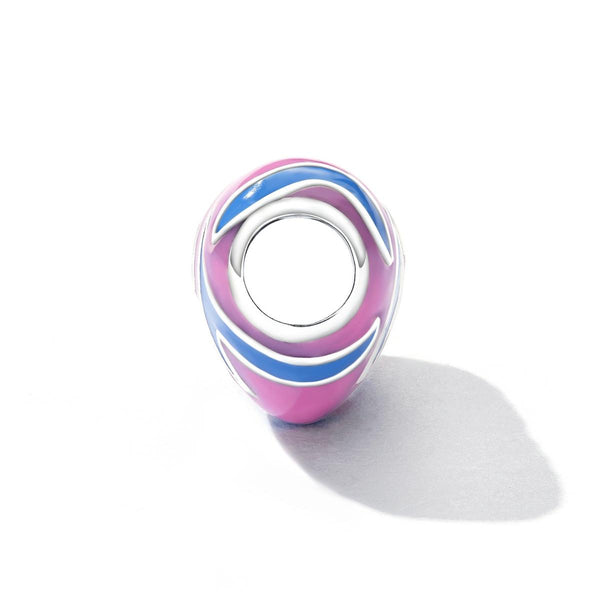 925 Sterling Silver Contrast Heart Beads For Diy Bracelets & Necklaces Charms & Pendants