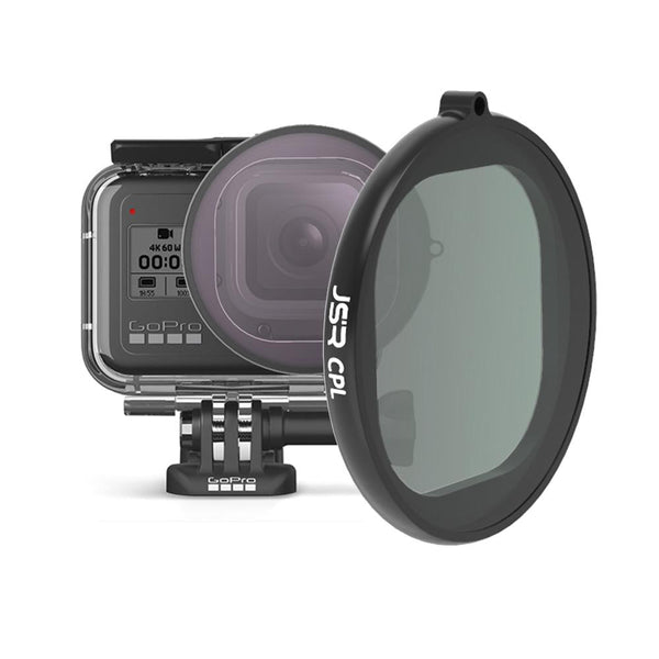 Round Housing Filter For Gopro Hero8 With Cpl Lens Camera Drone Accessories