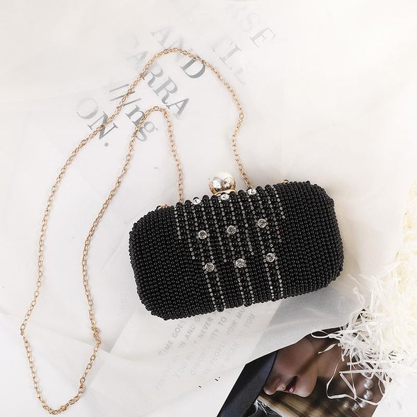 Rhinestone Evening Bag With Chain Strap Women's Bags & Handbags