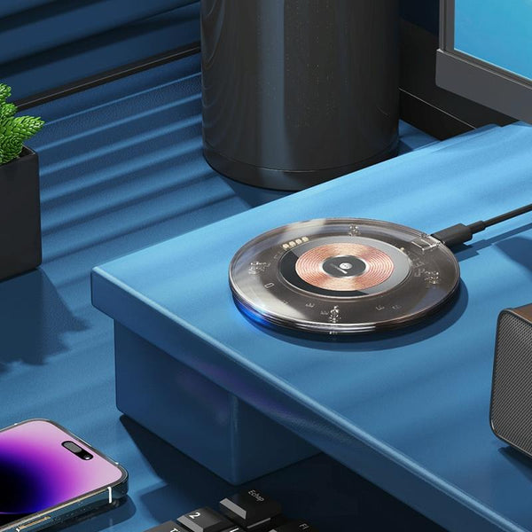 15W Desktop Wireless Charger Sleek Design Chargers & Cradles