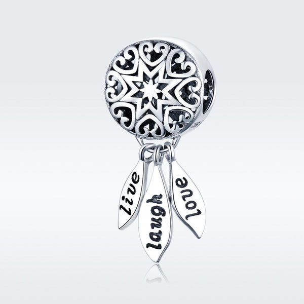 925 Sterling Silver Diy Bracelet Beads Heart Pattern Charms & Pendants