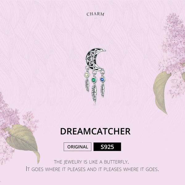 925 Sterling Silver Moon Beaded Bracelet Accessory Charms & Pendants