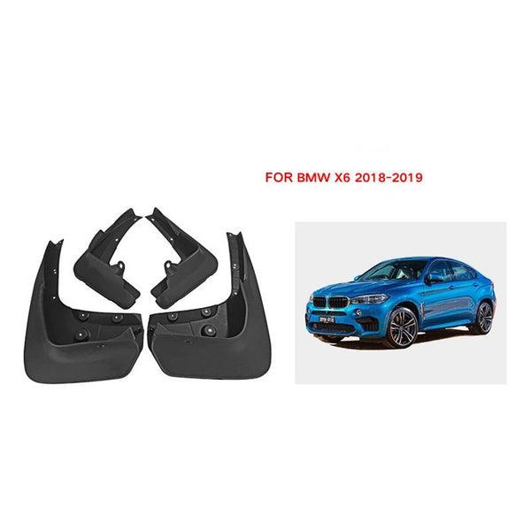 For Bmw X6 2018 2019 4Pcs / Car Auto Soft Plastic Splash Flaps Fender Guard Fenders & Mud Guards