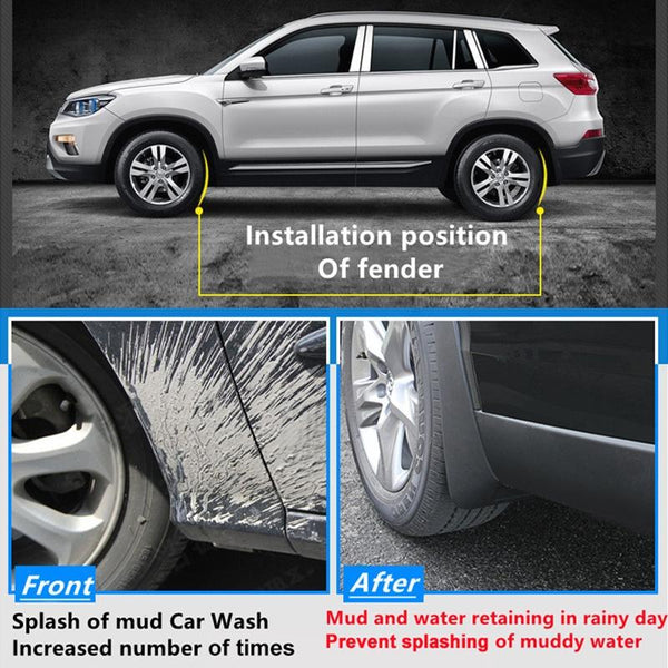 For Bmw X6 2018 2019 4Pcs / Car Auto Soft Plastic Splash Flaps Fender Guard Fenders & Mud Guards