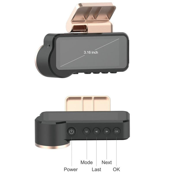 1080P Hd Night Vision Wifi Driving Recorder 3.16 Inch Video In Dash Units W/O Gps