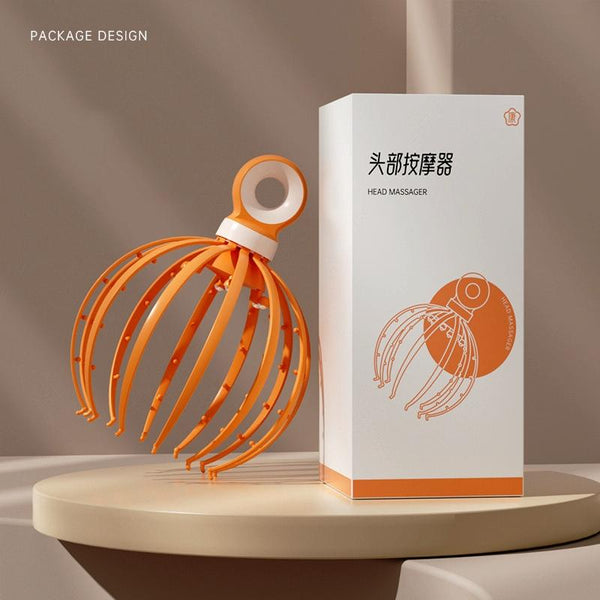 12 Claw Scalp Massager Relaxing Head Meridian Tool Blue Massagers