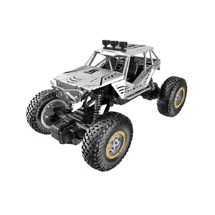Large Alloy Off Road Rc Car For Kids Silver Remote Controlled Toys