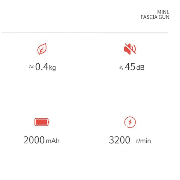 Electric Shock Muscle Massage Gun Silver Pocket For Health And Beauty Use Massagers