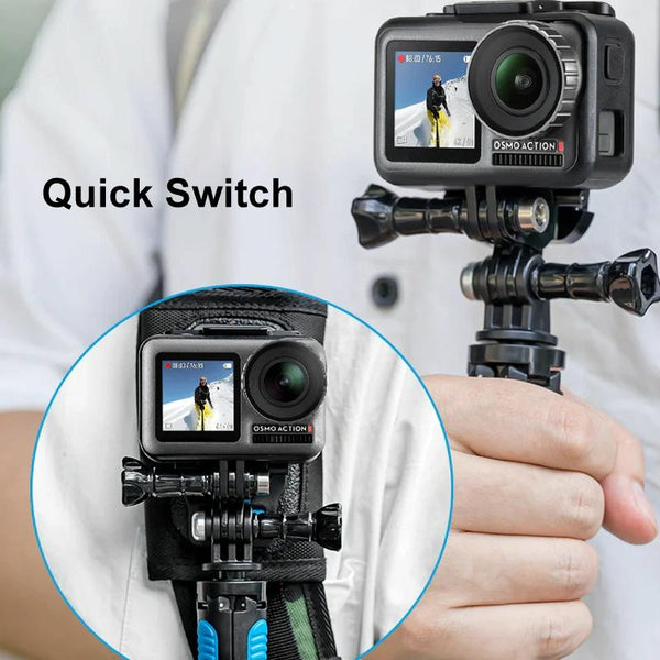 Double Head J Buckle Backpack Mount For Sports Cameras Other Camera & Photo Accs