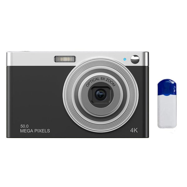 4K 8X Optical Zoom Telescopic Lens Digital Camera With Card Reader & Wiper Black Digital Cameras