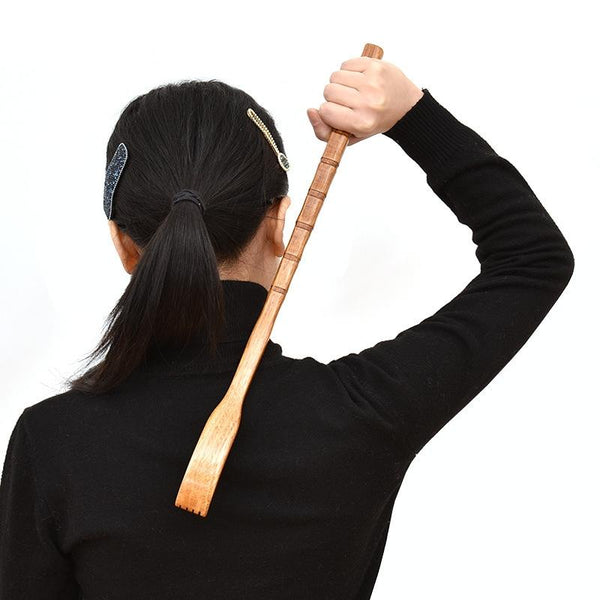 Long Handle Bamboo Back Scratcher Natural Wood Massage Tool Massagers
