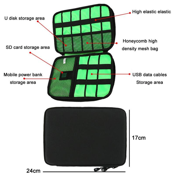 Multifunctional U Disk Storage Bag For Mobile Phone Accessories Orange Other Mobile Accessories